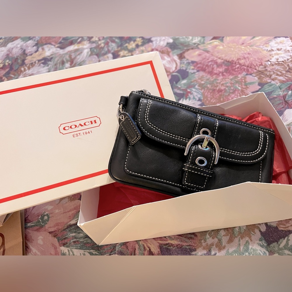 Coach Factory Leather Wristlet